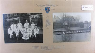 cc01079 Rowing 1921.jpg; cc01079; Christ's College 3rd Lent Boat 1921; picture